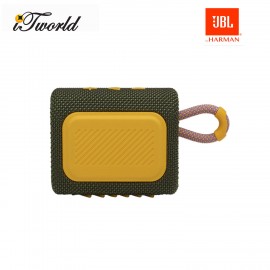 JBL Go 3 Portable Waterproof Speaker – Green (050036374446)