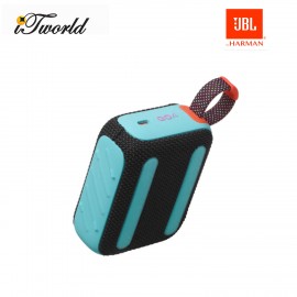 JBL GO 4   Portable Waterproof Speaker -Black Orange 050036401128