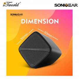 Sonic Gear Sonic Cube 2.0 USB Speaker - Black 8886411908263