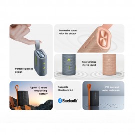 Xiaomi Sound Pocket Speaker (Pink) - Original Mi Malaysia