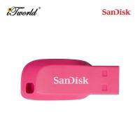 SanDisk CZ50 16GB Cruzer Blade USB 2.0 Flash Drive - Pink (SDCZ50C-016G-B35PE)