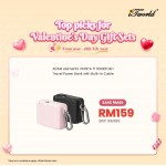 ADAM elements VIONTA T1 10000mAh Travel Power Bank with Built-In Cable-Pink APBADVTT1PK 840741117229