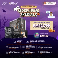 JOI Gaming PC A7000 (AMD Ryzen 7 9800X3D/32GB RAM/1TB SSD/RTX5080/DOS)
