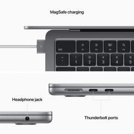 Apple 13-inch MacBook Air M2 chip with 8-core CPU and 8-core GPU, 256GB - Space Grey