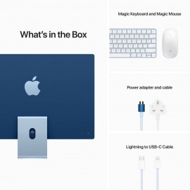 Apple 24-inch iMac M1 (8-core CPU, 7-core GPU, 8GB Memory, 256GB Storage) - Blue