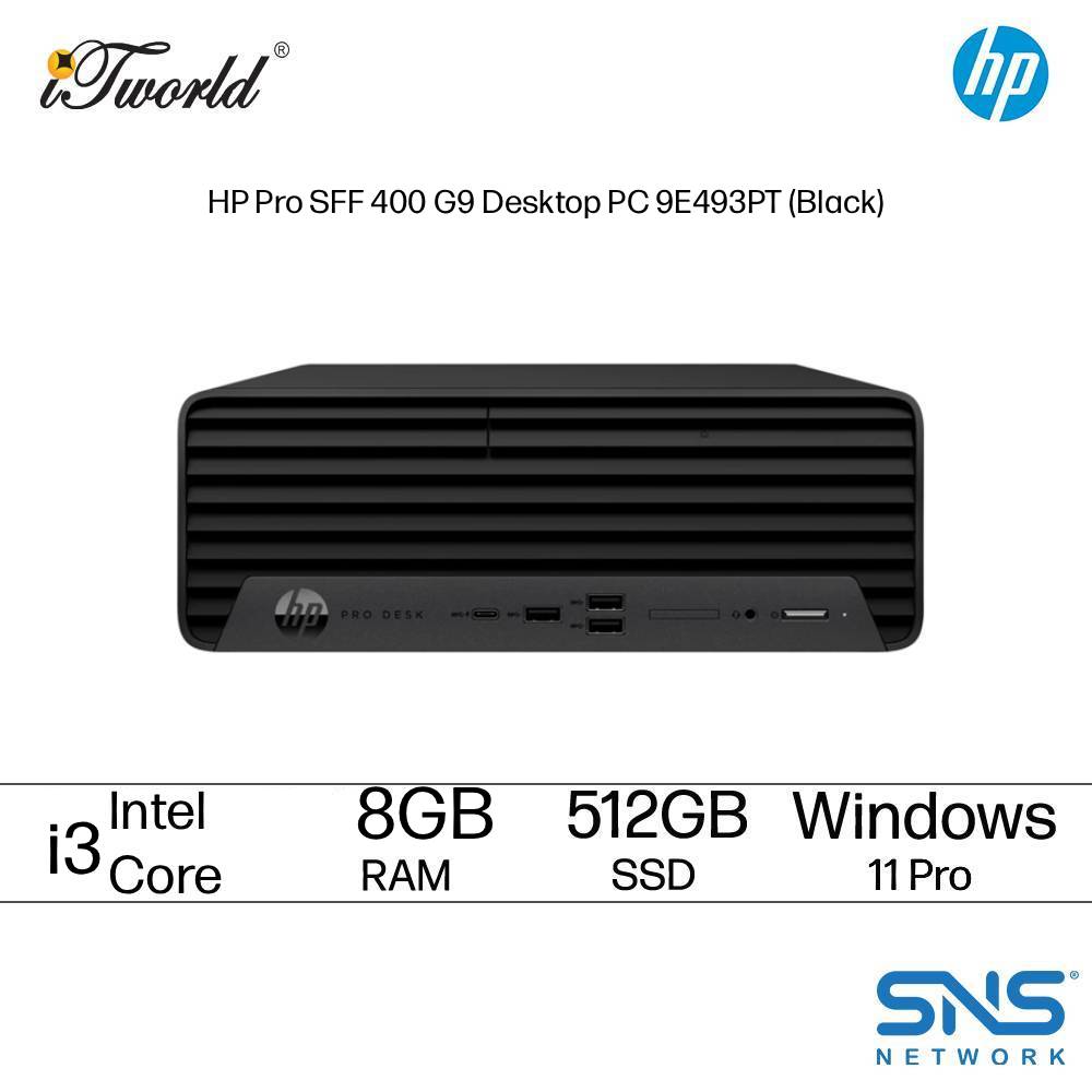 [Pre-order] HP Pro SFF 400 G9 Desktop PC 9E493PT (Intel i3-13100 | 8GB RAM | 512GB SSD | Intel UHD Graphics 730 | Windows 11 Pro) [ETA: 8 weeks if no delay]