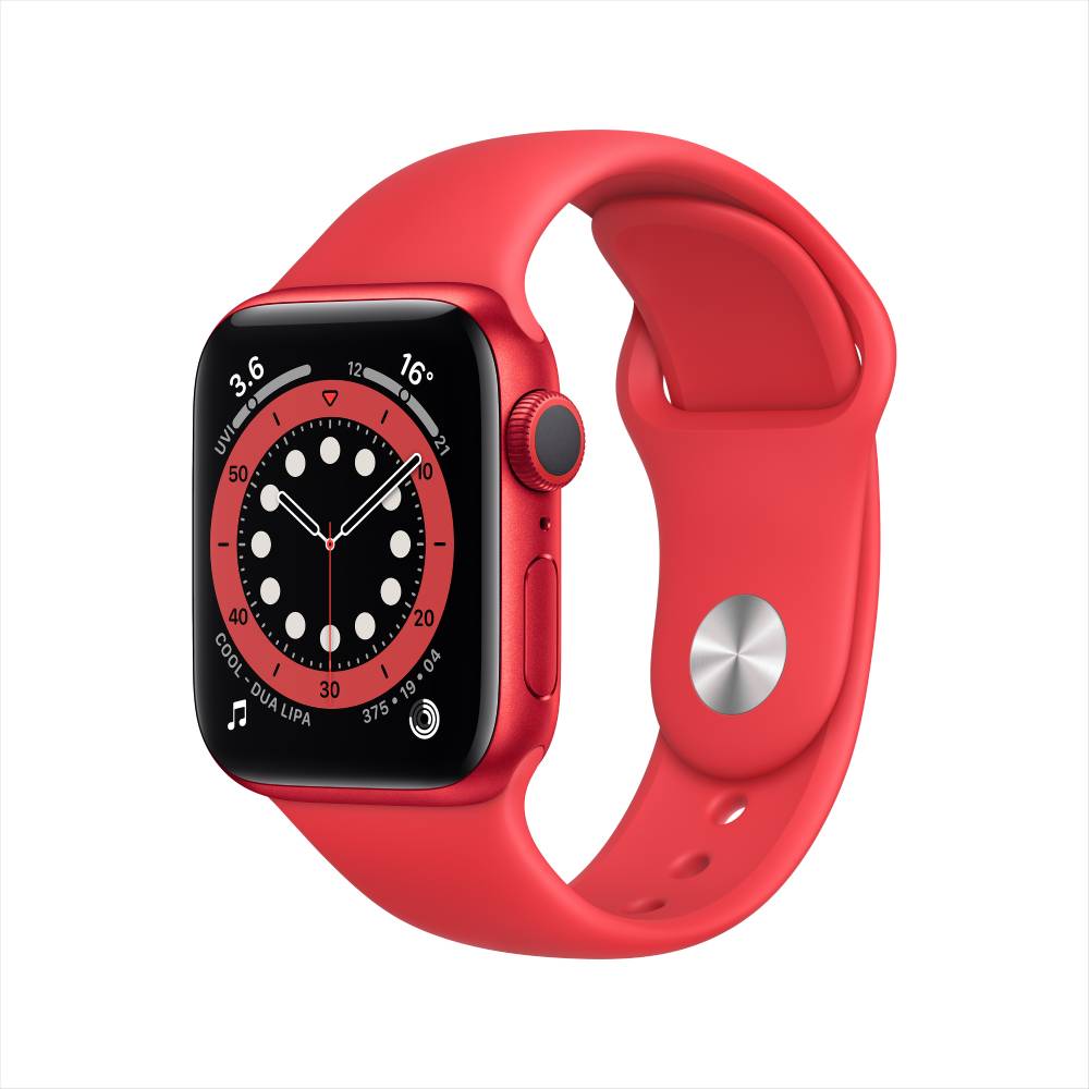Apple Watch Series 6 GPS, 40mm PRODUCT(RED) Aluminium Case with PRODUCT(RED) Sport Band Apple Watch Series 6 GPS, 40mm PRODUCT(RED) Aluminium Case with PRODUCT(RED) Sport Band
