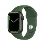 Apple Watch Series 7 GPS, 41mm Green Aluminium Case with Clover Sport Band MKN03ZP/A