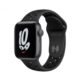 [2021] Apple Watch Nike SE GPS, 40mm Space Grey Aluminium Case with Anthracite/Black Nike Sport Band