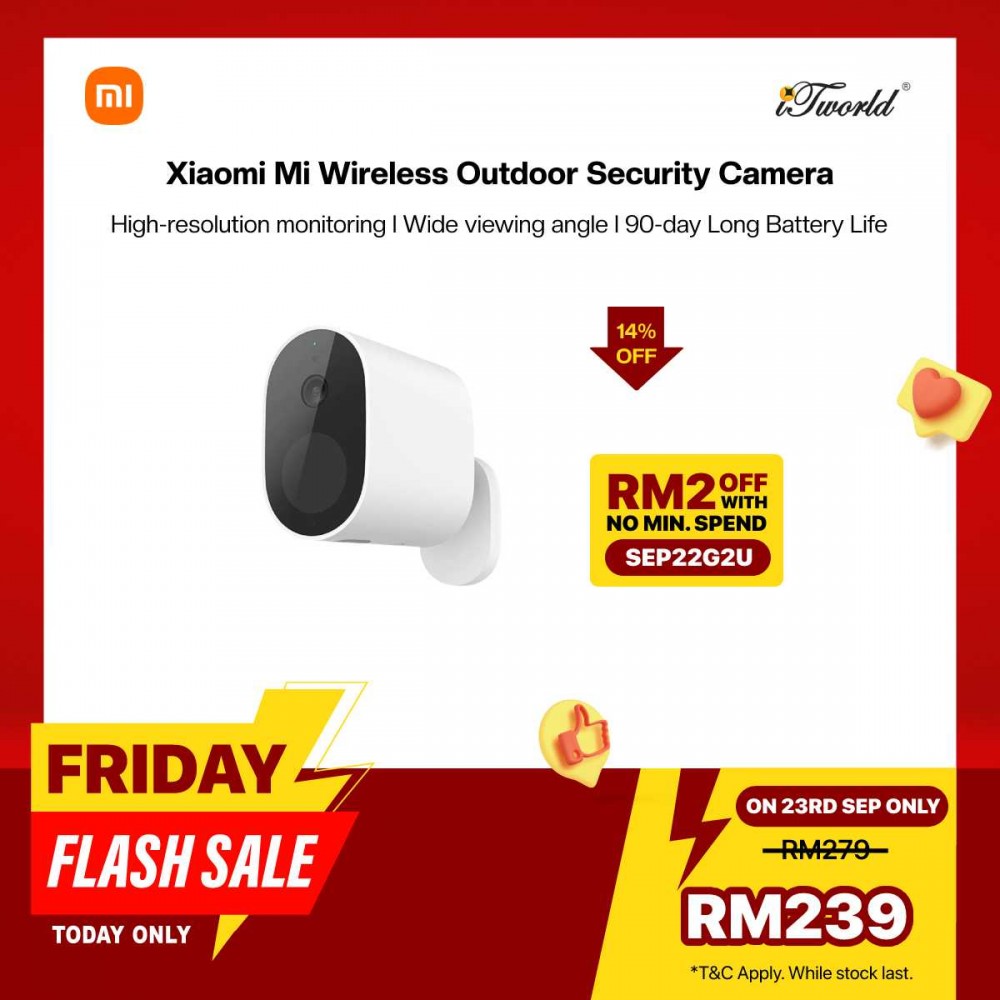 Xiaomi Mi Wireless Outdoor Security Camera 1080P white MWC14