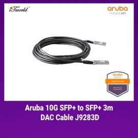 Aruba 10G SFP+ to SFP+ 3m DAC Cable - J9283D