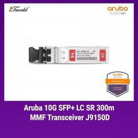 Aruba 10G SFP+ LC SR 300m MMF Transceiver - J9150D