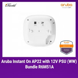 [PREORDER] Aruba Instant On AP22 with 12V PSU (WW) Bundle - R6M51A