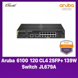 Aruba 6100 12G CL4 2SFP+ 139W Switch - JL679A