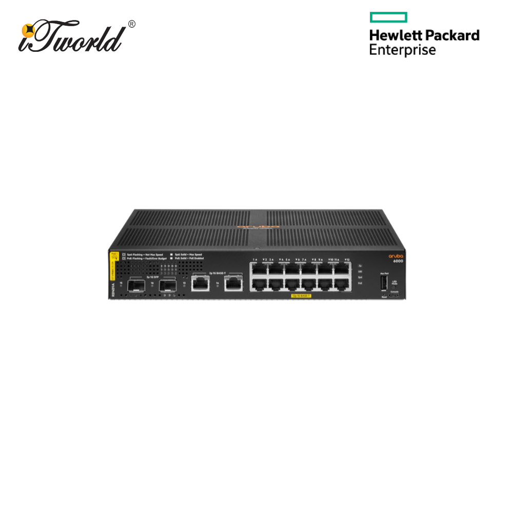 HPE Networking 6000 12G CL4 2SFP 139W Switch - R8N89A