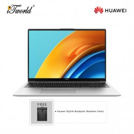 Huawei Matebook D16 (12thgen 12700H,16GB,512GB SSD,16 inches, Win11, H &S) 53013DCG FREE Huawei Stylish Backpack