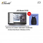 JOI Book 5115 (i5-1135G7/8GB/512GB SSD/W10P/15.6"/Non-Touch/Gray) Free JOI Backpack [Choose Color]