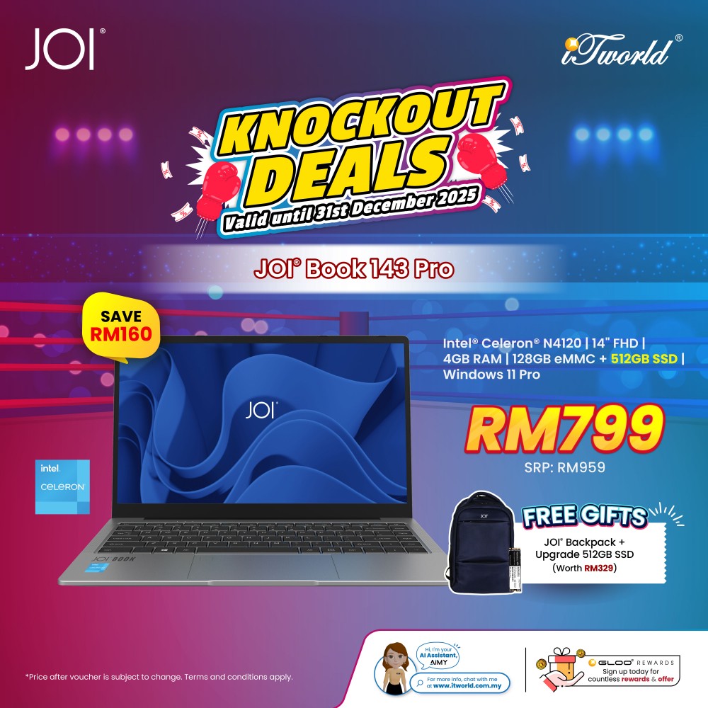 JOI Book 143 Pro (N4120,4GB,128GB eMMC,Integrated,14”,W11Pro) 