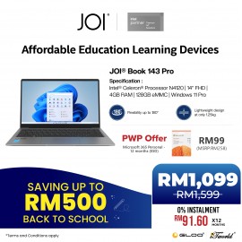 JOI Book 143 Pro (N4120,4GB,128GB eMMC,Integrated,14”,W11Pro) + Backpack