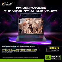 Acer Predator Helios Neo 16S Ai PHN16S-71-907F Gaming Laptop (NVIDIA??® GeForce RTX™ 5070 Ti | CU 9-275HX|16"WQXGA OLED | 32GB RAM | 1TB SSD| Windows 11 Home | Office Home & Student + M365)