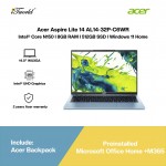 Acer Aspire Lite 14 AL14-32P-C6WR Laptop (Intel Processor N150 | 14" WUXGA | 8GB RAM | 512GB SSD | Intel UHD Graphics | Windows 11 Home | Office Home +M365)