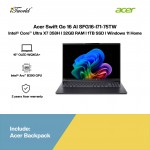 Acer Swift Go 16 AI SFG16-I71-75TW Laptop (Intel  ® Core™ Ultra X7 358H | 16" WQXGA+ OLED | 32GB RAM | 1TB SSD | Intel  ® Arc™ B390 Graphics | Windows 11 Home | Microsoft Office Home & Student 2024 + Microsoft 365 Basic)