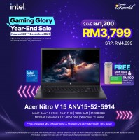 Acer Nitro V 15 ANV15-52-5914 (NVIDIA??® GeForce RTX™ 4050 | C 5 210H | 15.6” FHD | 16GB RAM | 512GB SSD | Windows 11 Home) 