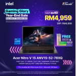 Acer Nitro V15 ANV15-52-78XQ Gaming Laptop (NVIDIA  ® GeForce RTX™ 5050 | C i7-13620H | 15.6" FHD | 16GB RAM | 512GB SSD | Windows 11 Home | Office Home + M365)