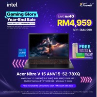 Acer Nitro V15 ANV15-52-78XQ Gaming Laptop (NVIDIA??® GeForce RTX™ 5050 | C i7-13620H | 15.6" FHD | 16GB RAM | 512GB SSD | Windows 11 Home | Office Home + M365)