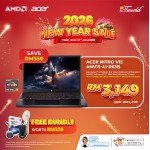 Acer Nitro V15 ANV15-41-R63B Gaming Laptop (AMD Ryzen™ 5 7535HS | 15.6” FHD | 16GB RAM | 512GB SSD | NVIDIA  ® GeForce RTX™ 3050 | Windows 11 Home | Microsoft Office Home & Student + Microsoft 365)