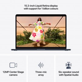 (Great Eastern) Apple 15-inch MacBook Air, M5 chip with 10‑core CPU and 10‑core GPU, 16GB, 512GB SSD - Midnight