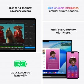 Apple 14-inch MacBook Pro, M5 Pro chip with 15‑core CPU and 16‑core GPU, 24GB, 1TB SSD - Space Black