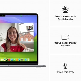 (Great Eastern) 13-inch MacBook Air: Apple M3 chip with 8-core CPU and 10-core GPU, 16GB, 512GB SSD - Space Grey