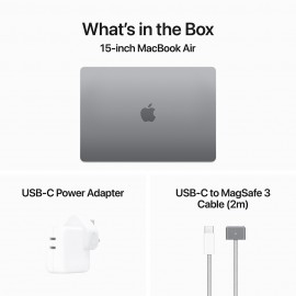 Apple 15-inch MacBook Air M3 chip with 8-core CPU and 10-core GPU, 8GB, 256GB SSD - Space Grey