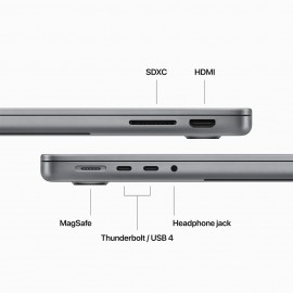 14-inch MacBook Pro: Apple M3 chip with 8‑core CPU and 10‑core GPU, 512GB SSD - Space Grey