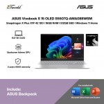ASUS Vivobook S 15 OLED S5507Q-AMA088WSM Laptop (Snapdragon X Plus X1P 42 100 | 15.6”3K OLED | 16GB RAM | 512GB SSD | Qualcomm Adreno GPU | Windows 11 Home | Office Home & Student + Office 365)