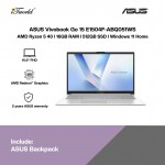 ASUS Vivobook Go 15 E1504F-ABQ051WS Laptop (AMD Ryzen 5 40 | 15.6" FHD | 16GB RAM | 512GB SSD | AMD Radeon Graphics | Windows 11 Home | Microsoft Office Home 2024 + Microsoft 365 Basic | Cool Silver)