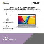 ASUS Vivobook 15 A1504V-ABQ269WS Laptop (Intel Core 5-120U | 15.6" FHD | 16GB RAM | 512GB SSD | Intel Graphics | Windows 11 Home | Microsoft Office Home 2024 + Microsoft 365 Basic | Silver)
