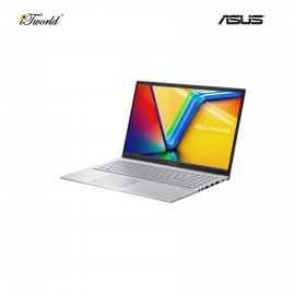 ASUS Vivobook 15 A1504V-ABQ269WS Laptop (Intel Core 5-120U | 15.6" FHD | 16GB RAM | 512GB SSD | Intel Graphics | Windows 11 Home | Microsoft Office Home 2024 + Microsoft 365 Basic | Silver)