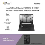 [Intel Gaming] [Pre-order] Asus TUF DASH Gaming F15 FX517Z-CHN113W Gaming Laptop (i7-12650H,8GB,512GB SSD,RTX3050 4GB,15.6"FHD,W11H,Black) [ETA:3-5 working days]