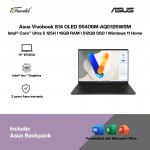 Asus Vivobook S14 OLED S5406M-AQD126WSM Laptop (Intel  ® Core™ Ultra 5 125H | 14” WUXGA |  16GB RAM | 512GB SSD | Intel  ® Arc™ Graphics | Windows 11 Home | Microsoft Office Home & Student 2021 + Microsoft 365 Basic)