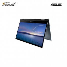 Asus ZenBook Flip UX363E-AHP742WS Laptop Pine Grey (i5-1135G7,8GB,512GB SSD,Intel Iris Xe,13.3"OLED FHD,W11) [FREE] Asus Sleeve + Stylus + Pre-installed with Microsoft Office Home and Student