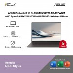 ASUS Zenbook S 16 OLED UM5606W-ARJ107WSM Laptop (AMD Ryzen 9 AI-HX370 | 16" 3K OLED Touch | 32GB RAM | 1TB SSD |AMD Radeon 890M Graphics | Windows 11 Home | Office Home & Student + Office 365)