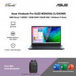 [NVIDIA l Pre-order] Asus Vivobook Pro OLED M3500Q-CL1343WS Laptop (NVIDIA  ® GeForce RTX  ® 3050 with GDDR6 4GB,R7-5800H,16GB,512GB SSD,15.6”FHD,H&S,W11,Quiet Blue) [ETA: 3-5 working days]