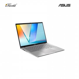 ASUS Vivobook S M3407K-ASF136WS Laptop (AMD Ryzen AI 5 330 | 14" FHD | 16GB RAM | 512GB SSD | AMD Radeon Graphics | Windows 11 Home | Microsoft Office Home 2024 + Microsoft 365 Basic | Silver)