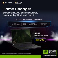 Asus ROG Strix SCAR 16 G635L-XRW165W (Intel Core Ultra U9-275HX | 16” 2.5K WQXGA | 32GB RAM | 2TB SSD | Nvidia GeForce RTX5090 | Windows 11 Home)