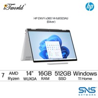 HP ENVY x360 14-fa0023AU Laptop (AMD Ryzen 7 8840HS | 14" WUXGA Touch | 16GB RAM | 512GB SSD | AMD Radeon Graphics | Windows 11 Home | Microsoft Office Home 2024 + Microsoft 365 Basic)