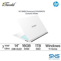 HP Omen Transcend 14-fb0045TX Notebook (Intel??® Core™ Ultra 7 155H | 14" 2.8K OLED | 16GB RAM | 1TB SSD | NVIDIA??® GeForce RTX™ 4060 8GB | Windows 11 Home)