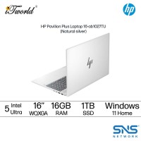 HP Pavilion Plus Laptop 16-ab1027TU (Intel??® Core™ Ultra 5 125H | 16" WQXGA | 16GB RAM | 1TB SSD | Intel??® Arc™ Graphics | Windows 11 Home | Pre-installed MS Office Home & Student 2021 + Microsoft 365 Basic)