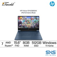 HP Victus 15-fb3080AX Gaming Laptop (AMD Ryzen™ 7 7445HS | 15.6"FHD | 8GB RAM | 512GB SSD | NVIDIA??® GeForce RTX™ 3050 | Windows 11 Home | Microsoft Office Home 2024 + Microsoft 365 Basic)